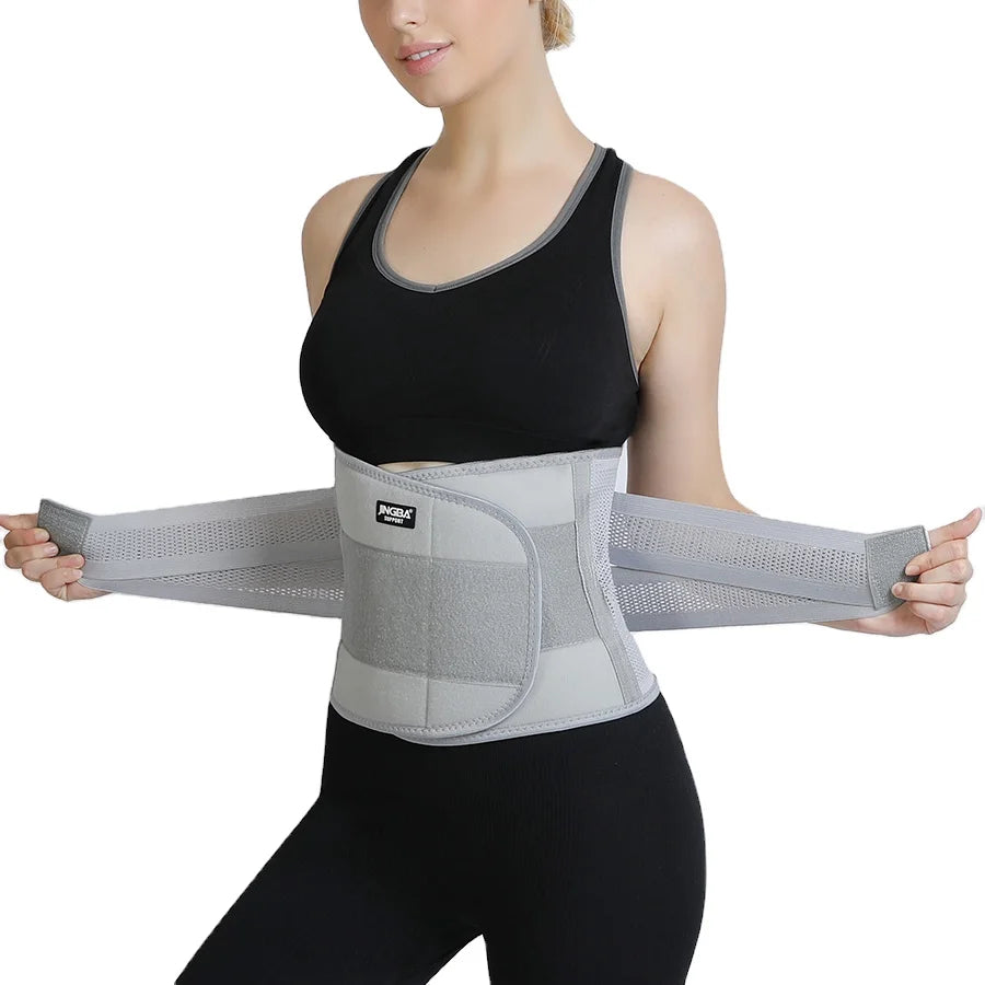 JINGBA Hot Sale Wholesale OEM ODM Waist Trainer Belt Band with Dual Straps in Stock Lumbar Support Belt for Men and Women