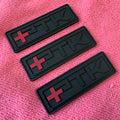Custom logo Embossed 3d Soft Silicon PVC Rubber Labelsew on Rubber PVC Patch for Hoodies