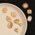 Dreamidea Gold Plated Pendant Accessories Waterproof Fashion Pendant for Necklace Jewelry DIY Stainless Steel Pendant