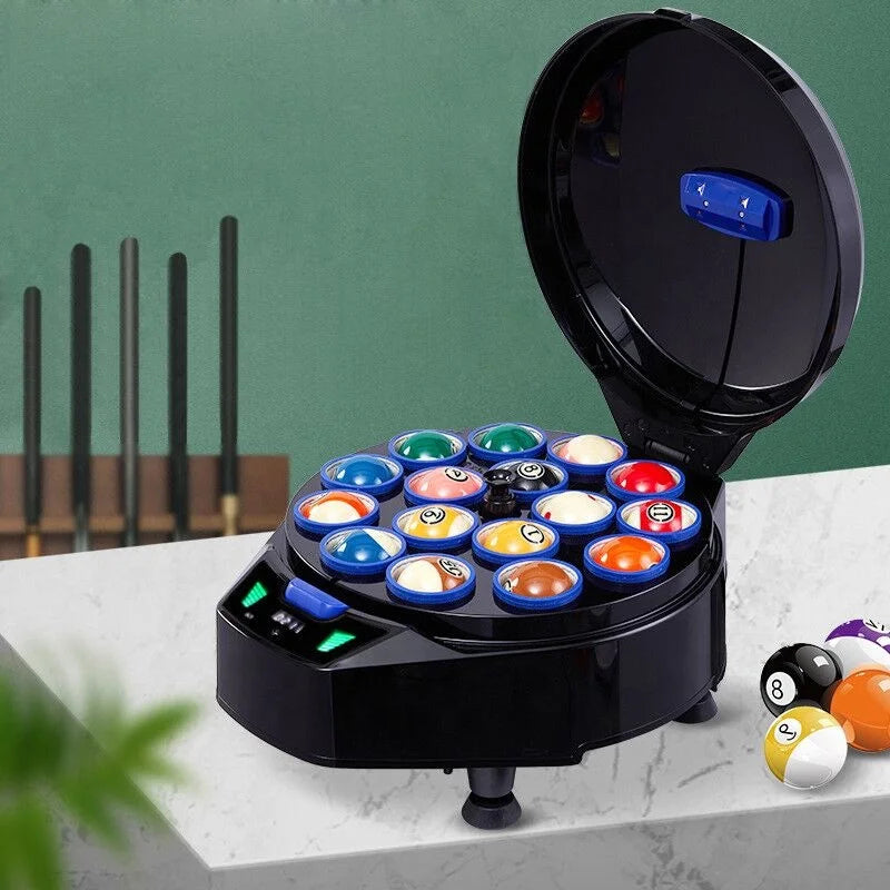 Fashion Luxurious Billiard Ball Washer  High Composite Black Cover Pool Ball Polisher & Cleaner Washing Machine for 57.2mm Ball