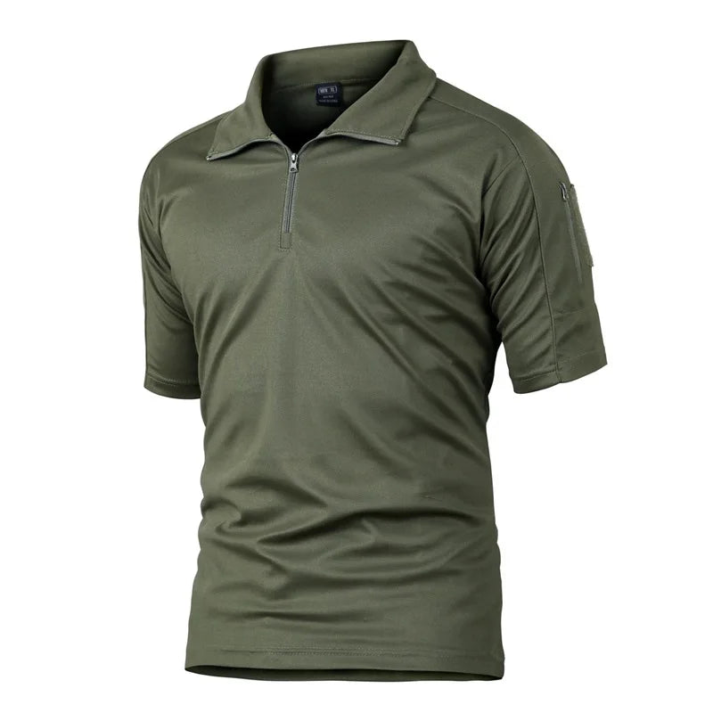 Quick Dry Tactical Men's T-shirt Training Uniform Camouflage Short Sleeve Clothing Outdoor Running Tactical T-shirt