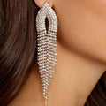 Kaimei 2022 Earring New Bridal Diamond Long Tassel Earrings Wedding Multi-layer Wedding Shinny Rhinestone Earrings Wholesale