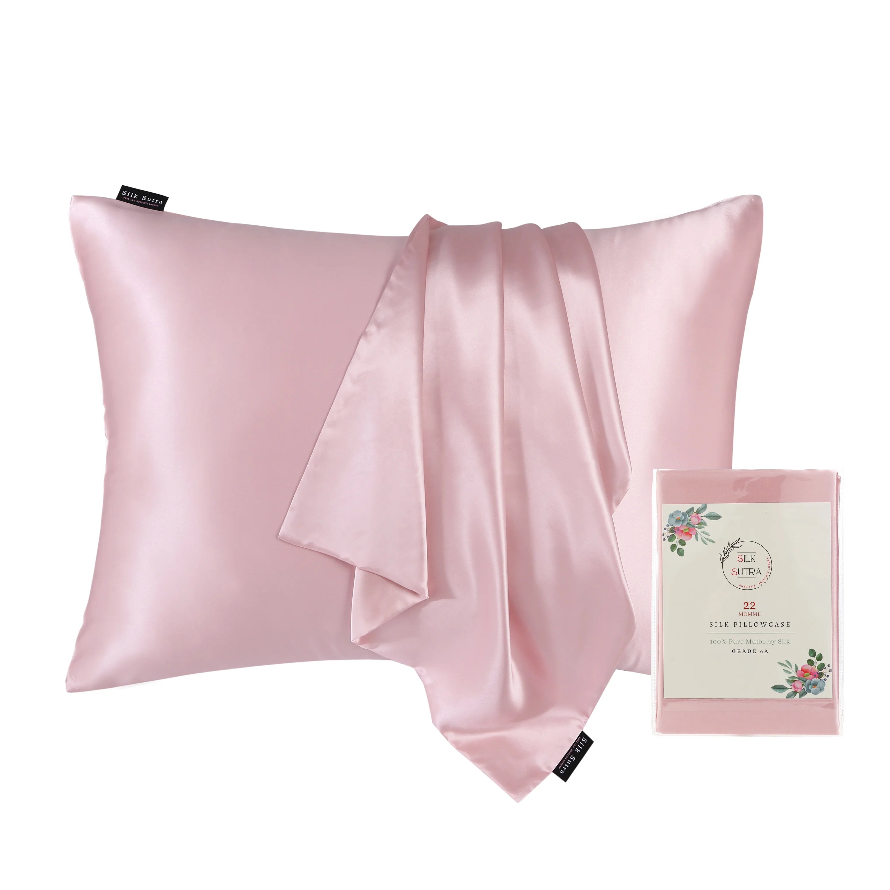 22 mm Best Quality 100% Mulberry Silk Pillowcase Both Side 100% Silk Pillowcase