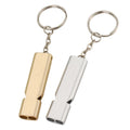 Outdoor Dual-frequency  Whistle High Frequency Keychain Whistle Aluminum Alloy Whistle