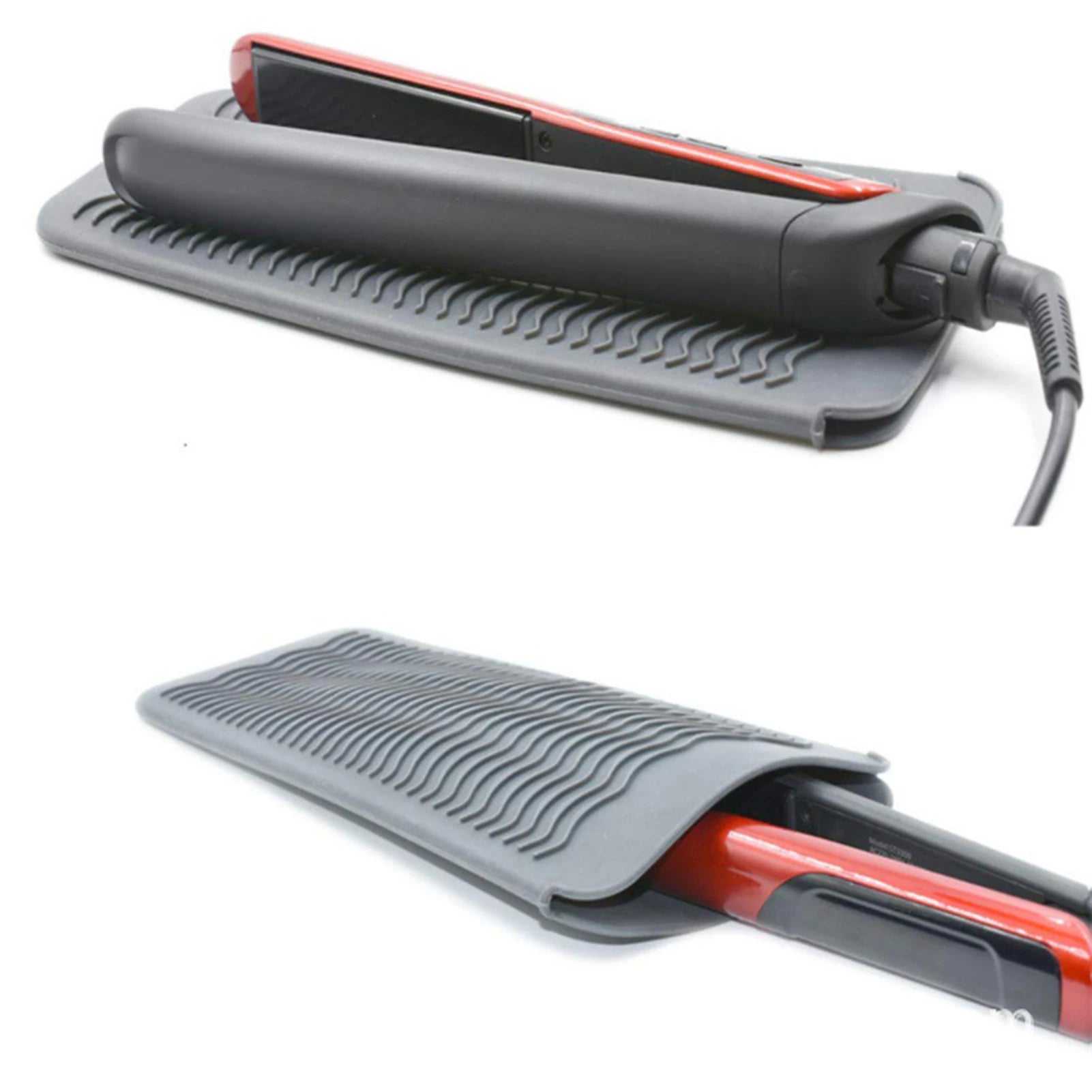 Hair Styling Tools Curling Iron Sleeve Travel Case Heat Resistant for Hair Straightener Silicone Mat Pouch Cover Silicone Pad