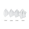 Hot Sale 925 Sterling Silver Hollow Tube DIY Jewelry Bracelet Accessories Sterling Silver Tube