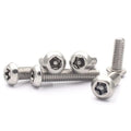 Polished Non-magnetic Torx Anti Theft Security Pan Head Machine Screw With Pin