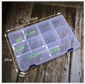 Clear 10 Compartment Beads Storage Box PP Material Container for Jewelry Diamond Embroidery Craft Bento Accessories Storage