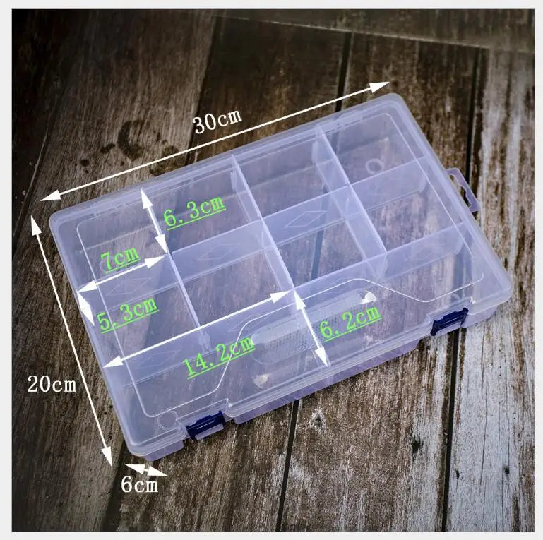 Clear 10 Compartment Beads Storage Box PP Material Container for Jewelry Diamond Embroidery Craft Bento Accessories Storage