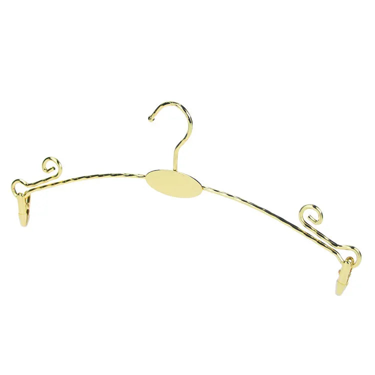Durable Metal Close Fitting Clothing Commercial Exhibition Customized Lingerie Hangers