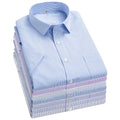 2023 Wholesale Cotton DP Non Iron Shirts for Men Short-sleeved Summer Print 3D Embroidered Business Shirts