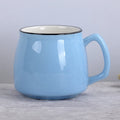 Japanese Style Custom Colorful Decal logo Candy Color Glazed Ceramic Coffee Cup 360ml Ceramic  Water Mug Cup
