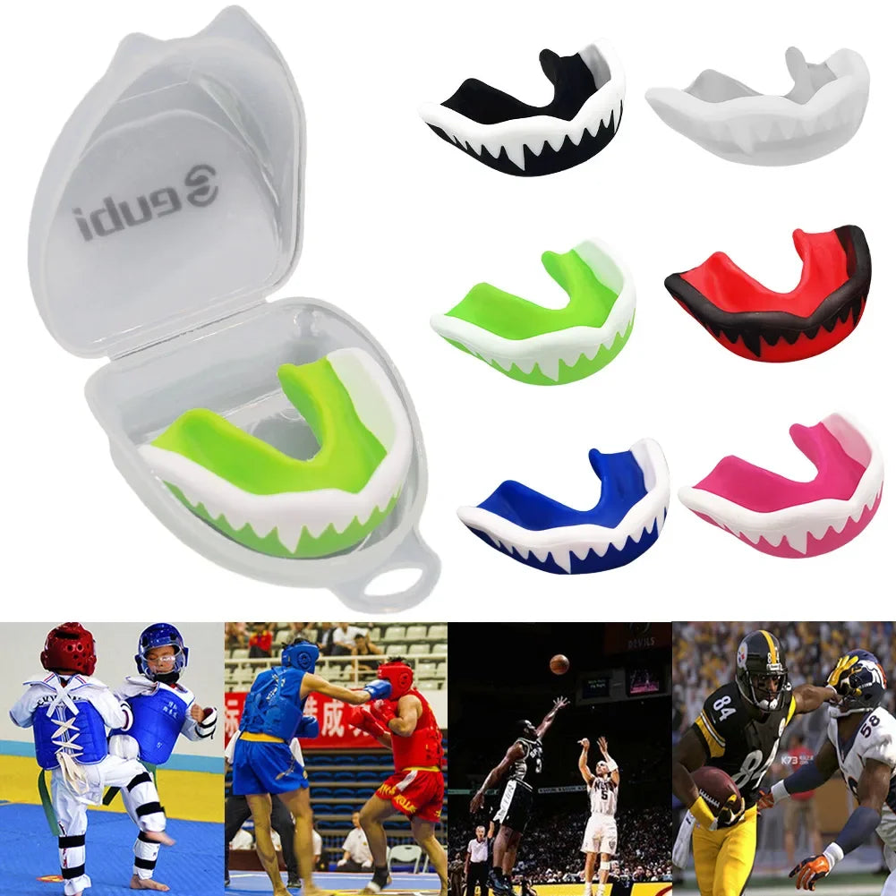 Eubi Moldable Sport Item Protect Teeth Rubber Boxing Basketball Rugby Anti Grinding Mouthpiece Sport Mouth Guard