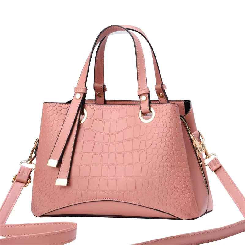 Designer Large Capacity Leather PU Casual Tote Handbags for Women Famous Brands Ladies Handbags