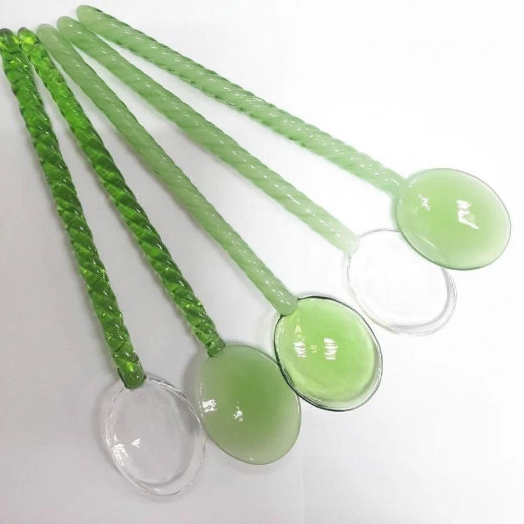 Stylish Glass Spoon for Coffee Shops and Restaurants