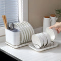 2026 New Kitchen Dish Drain Rack to Dry Dishes and Chopsticks Countertops Home Nordic Tableware Racks Plate Sorting Racks