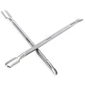Professional Cuticle Pusher Remover and Cutter Double Ended Stainless Steel Nail Cleaner for Manicure Pedicure