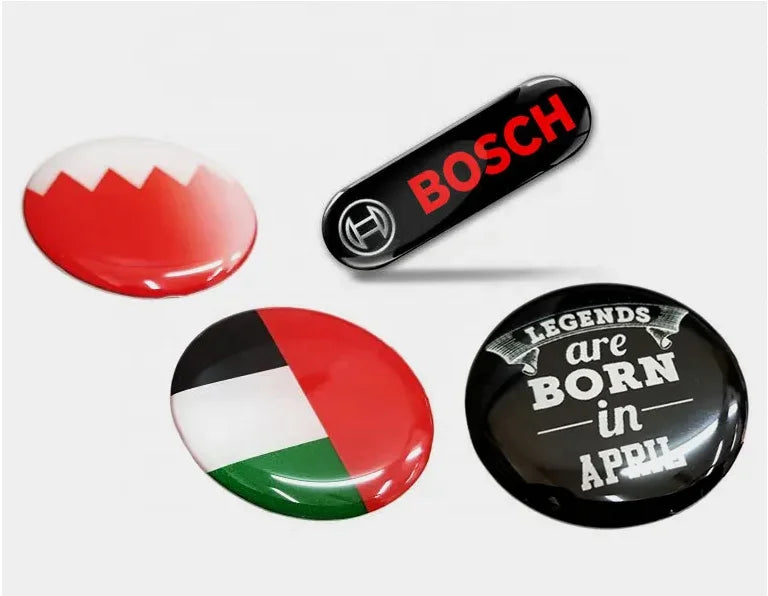 Custom Make Clear Liquid Epoxy Stickers 3d Labels Gel Deco Epoxy Dots Stickers Crystal Resin Reflective 3D Waterproof Label