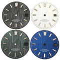 BLIGER 29mm NH35 Metal Dial Watch Parts Black White Blue Customizable Options for Watch Customization