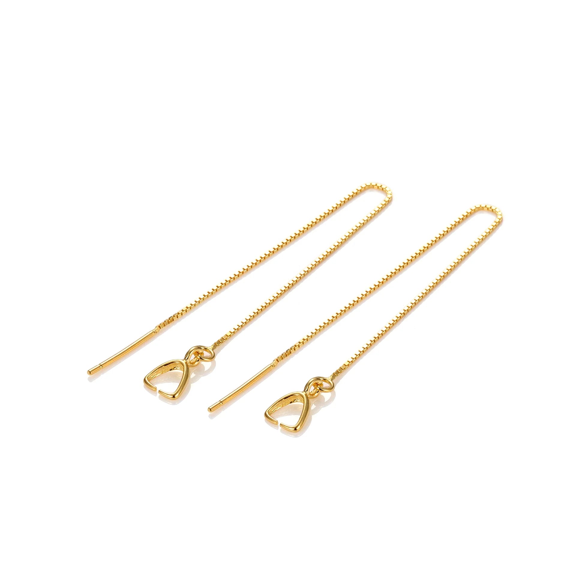 Wholesale 925 Sterling Silver Women Accessories DIY Jewelry Box Chain Earring Wire for Jewelry Making Supplies