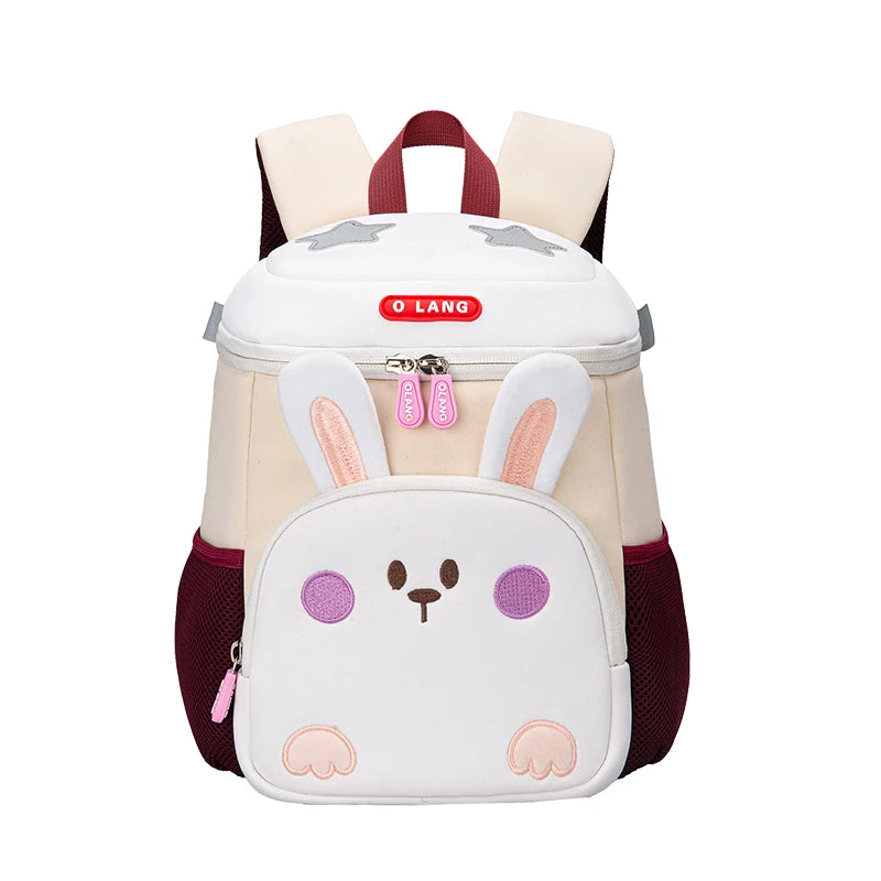 2022 Cartoon Rabbit Bucket Bag Students Toddler Schoolbag Load Reduction Shoulder Bag School Children Bags