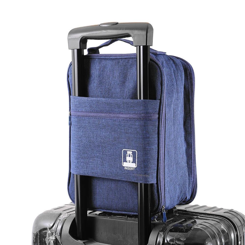 Gym Sport Portable Carry Shoes and Bags Set Waterproof Plastic Storage Zipper Shoe Bag for Travel