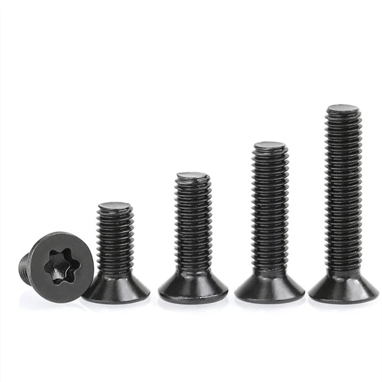 M1.6 M2 M2.5 M3 M4 M5 M6 ISO14581 Black Oxide Stainless Steel 304 Countersunk Head Star Machine Screw Torx Flat Head Screws