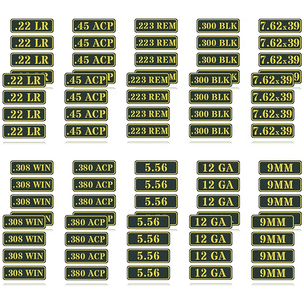 Vinyl Skin Decal Molon Ammo Can Sticker Labels 32 Pcs/Set Variety .