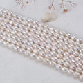 9-10mm AA Grade Rice Shape Freshwater Pearl Strand Loose Beads Pearl for DIY