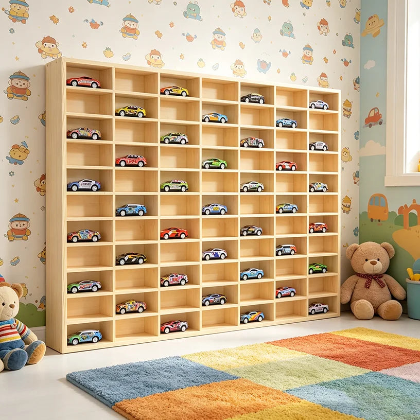 Wooden Sorting Tray Grid Display Divided Organizer Compartments Dividers Customized Color Painted Eco-Friendly Home Decoration