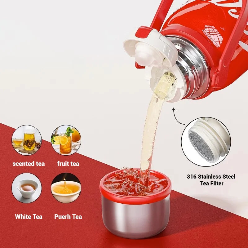 2024 Hot Sale 1200ml Double Wall Vacuum Flask Espresso Water Jug 316 Stainless Steel Insulated Thermal Tea Pots Kettles