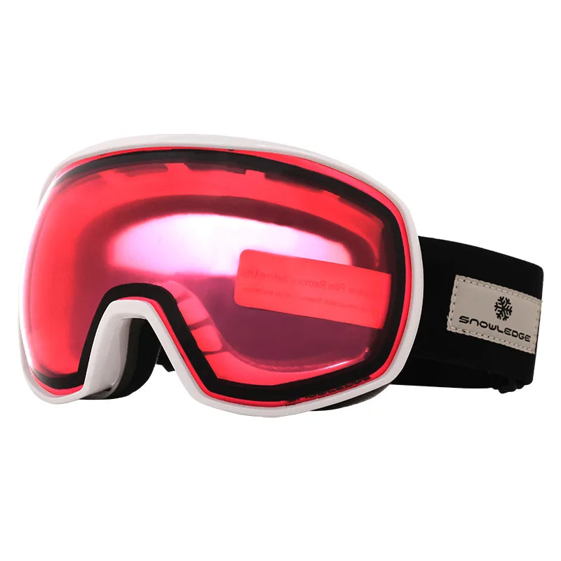 HUBO Ready to Ship CE Certified Anti Fog Ski Goggles with Soft TPU Frame Dual PC Lenses for Snowboarding Ice Skating in Stock