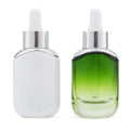 30ml Ellipse Shape Empty Glass Dropper Bottle Skincare Essence  Essential Oil Cosmetic Glass Bottle with Sliver Shoulder