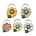 Meetee BHR-016 Foldable Table Hook Hanger Custom Alloy Flower Bag Purse Plastic Metal Resin Zinc Buckle 1mm Dimensional
