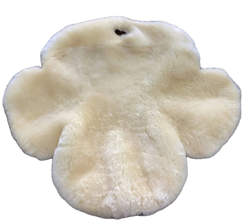 Sample Support High Density Western Shearling Fur Custom Merino Wool Saddles Pads Sheepskin Horse Saddle Pad for Horse Harness
