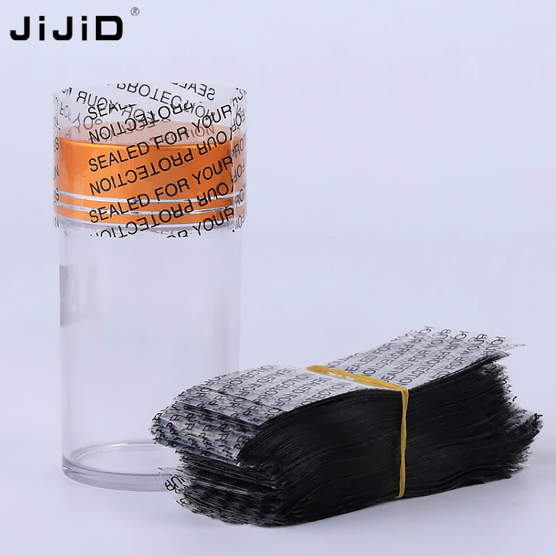 JIJID Custom Design Shrink Sleeve Label Medicine Bottle Mouth Heat Seal Shrink Bag Pvc Pet Plastic Shrink Film