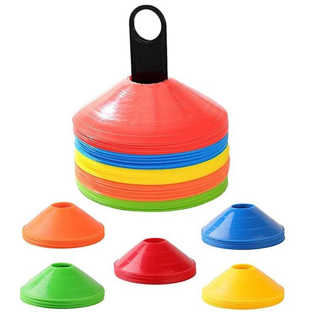 50-Pack Plastic Agility Cone Sports Training Equipment with Carrier Disc Cone for Sports Training