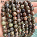 Wholesale Natural Rainforest Agate Gemstone Beads 4-12mm Round Loose Natural Flower Agate Stone Beads