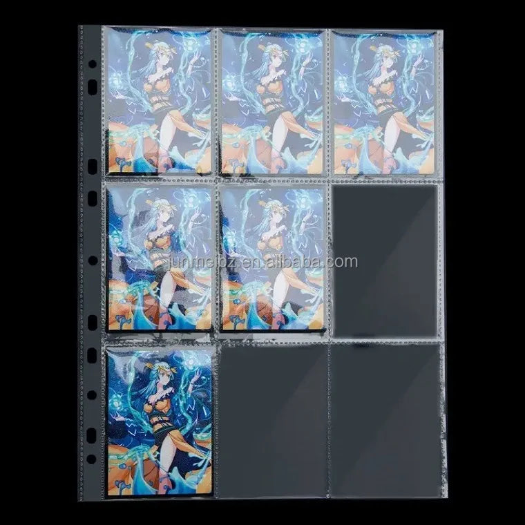 Hot Sale 9-Pocket Trading Card Binder New Style with 50 Plastic Removable Game Card Sleeves Cloth Cover Portable