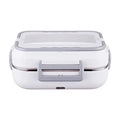 Food Warmer Lunch Box Stainless Steel Plastic 2 in 1 Food Heater Electric Lunch Box for Car Truck Office Home