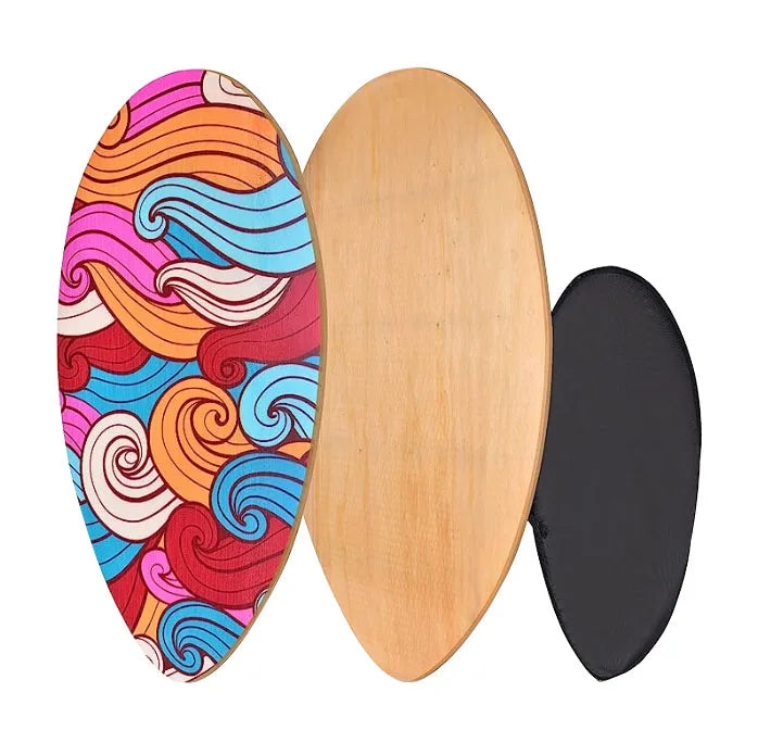 New Design Beach Surfing Bodyboard Water Sports Poplar Wooden Skim Board