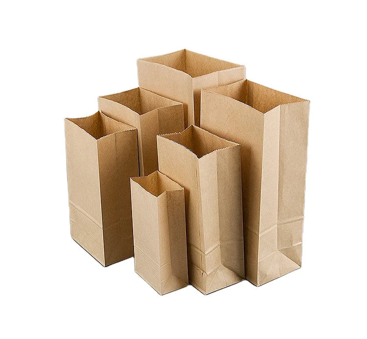 China Eco Friendly Biodegradable Food Packaging Kraft Paper Bags with Your Own logo