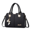 2024 Retro Simple Elegant Women's Shoulder Bag Large Capacity PU Versatile Fashionable for Middle-Aged Moms Decorated Letter