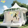 Joyful Fun Wedding Inflatable Bouncer Combo Kids Jumper Bouncer White Inflatable Bounce House
