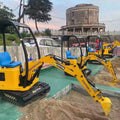 Outdoor Amusement Park Mini Construction Machines Entertainment Games Rides Hydraulic Excavator for Kids Playground