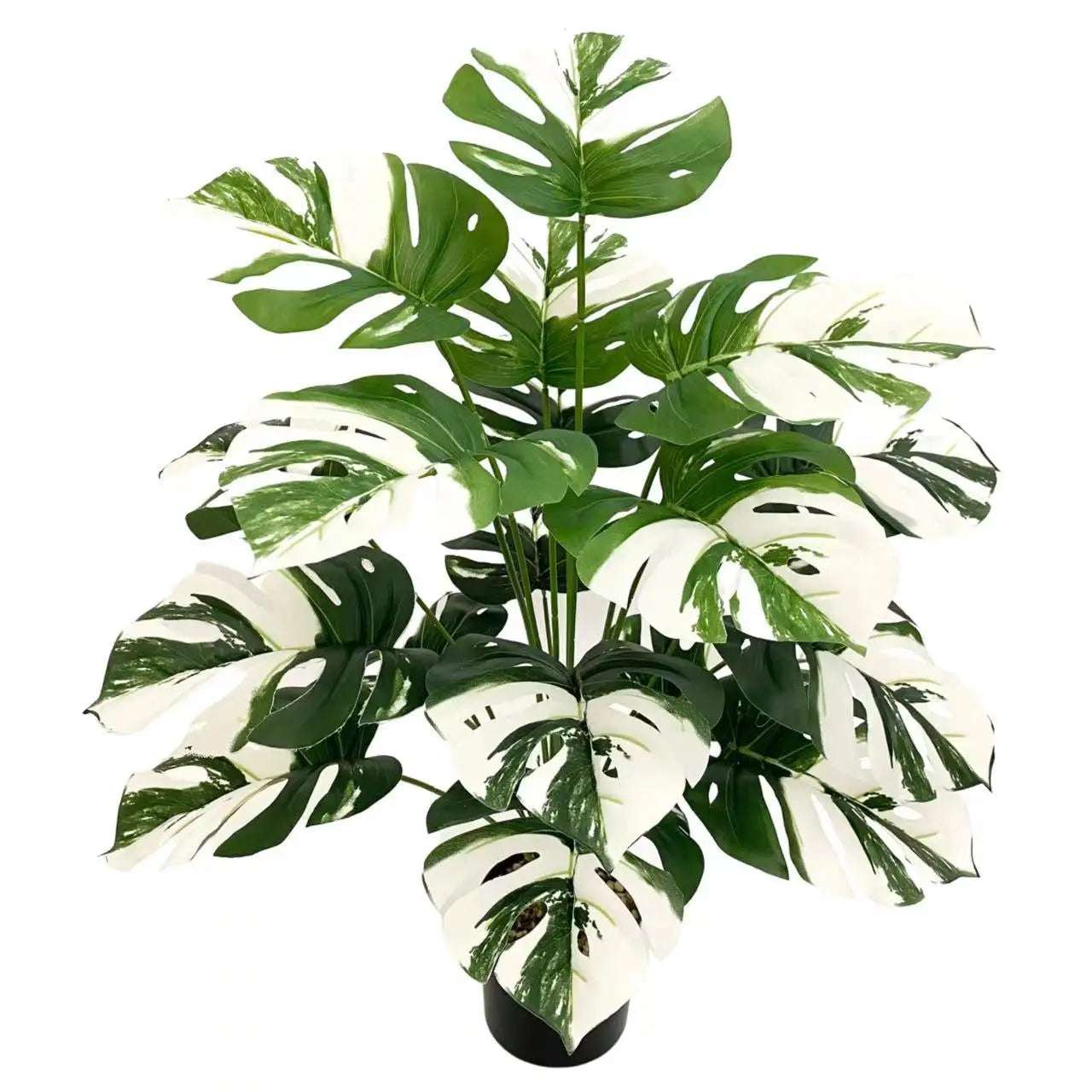 Highly Realistic 75cm 24 Leaves Artificial Grass Plant Plastic Large Artificial Plant