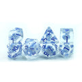 Custom Logo D6 D20 Sided Polyhedral Resin Blue HelloKitty Cat Dice Set for Board Games Made From Resin Material