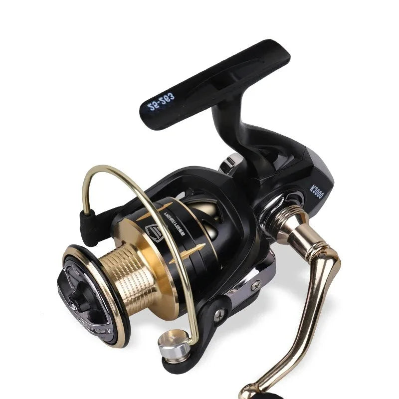 VIKINGER Fishing HSD Spinning Reel High Density Graphite Body: Fishing Reels Spinning 5.2:1 Ratio 9-12kg Drag Reel Spinning