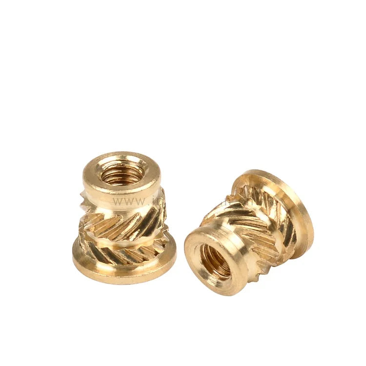 Large Stock Multiple Size Available Brass Insert Nut Heat Melt Ultrasonic Staking Plastic Threaded Insert Nuts