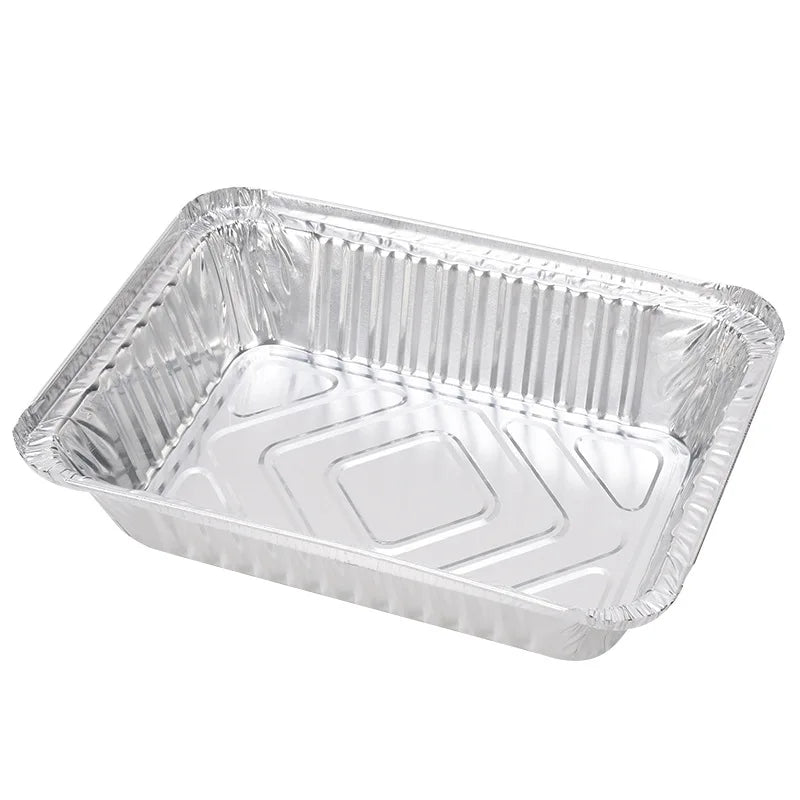 Disposable Aluminum Food Pan Tin Foil Barbecue Box Aluminum Foil Container for Food